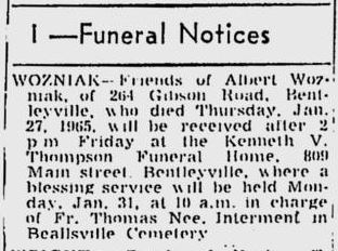 Albert Wozniak obit